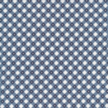 Gingham Picnic GP21212-Liberty Blue Gingham by Poppie Cotton