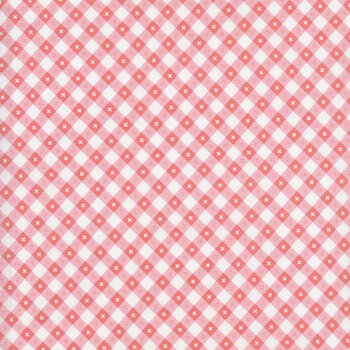 Gingham Picnic GP21213-Popsicle Pink by Poppie Cotton