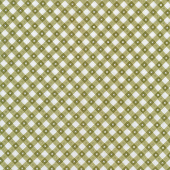 Gingham Picnic GP21214-Grass Green by Poppie Cotton