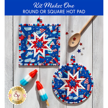  Folded Star Hot Pad Kit - Great American Summer - Round OR Square