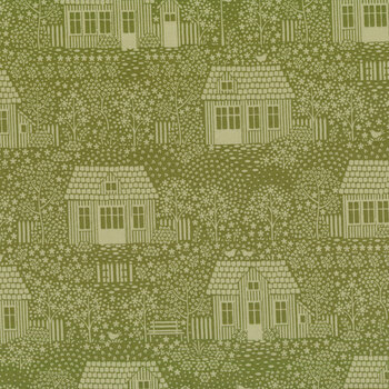 Hometown 110063 - My Neighborhood Moss by Tone Finnanger for Tilda