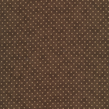 Moda Essential Dots 8654-45 Chocolate by Moda Fabrics REM