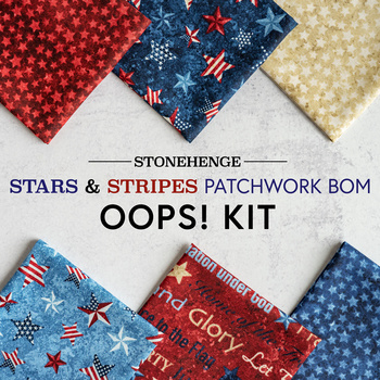  Stars & Stripes Patchwork BOM - Oops Kit RESERVE
