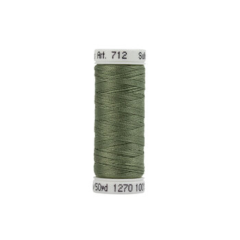 Sulky 12 wt Cotton Petites Thread #1270 Dark Grey Khaki - 50 yd