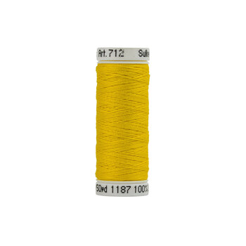 Sulky 12 wt Cotton Petites Thread #1187 Mimosa Yellow - 50 yds