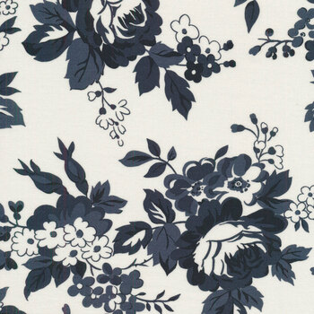 Dwell 55270-22 Cottage Cream Navy by Camille Roskelley for Moda Fabrics