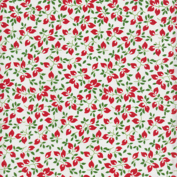 Scarlet's Garden 20648-3 Red by Debbie Beaves for Robert Kaufman Fabrics REM