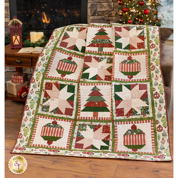 Vintage Christmas Kit - Little Tree Fabric/Aqua trucks (Pattern not in –  Catching Stitches Quilt Shop