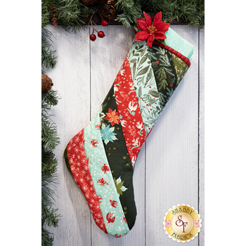  Quilt As You Go Holiday Stocking - Cheer & Merriment
