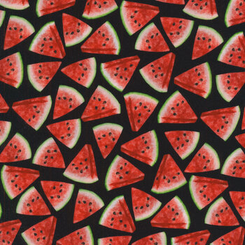 Watermelon Party FRUIT-CD1958-Black from Timeless Treasures Fabrics
