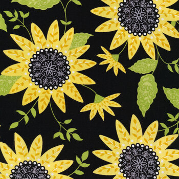 Bee Happy A-515-K Black by Andover Fabrics