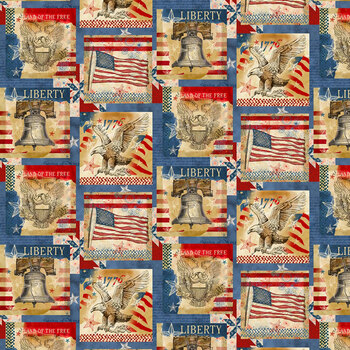Colors of Courage 50003-423 Multi by Wilmington Prints