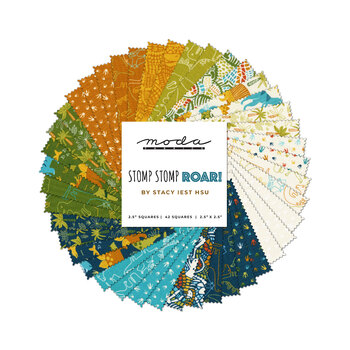 Stomp Stomp Roar!  Mini Charm Pack by Stacy Iest Hsu with Moda Fabrics