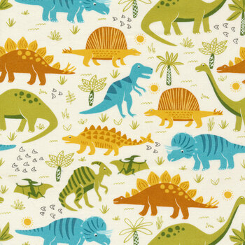 Stomp Stomp Roar! 20820-11 Bone by Stacy Iest Hsu with Moda Fabrics