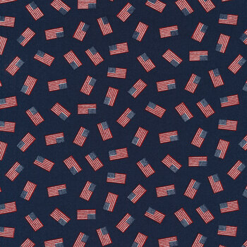 Stateside 55612-13 Flag Navy by Sweetwater for Moda Fabrics