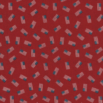 Stateside 55612-14 Flag Apple Red by Sweetwater for Moda Fabrics