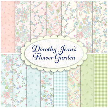 Dorothy Jean's Flower Garden  Yardage by Mary Jane Carey for Henry Glass Fabrics