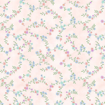 Dorothy Jean's Flower Garden 2972-22 Pink by Mary Jane Carey for Henry Glass Fabrics