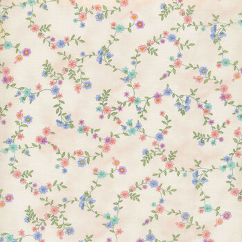 Dorothy Jean's Flower Garden 2972-22 Pink by Mary Jane Carey for Henry Glass Fabrics
