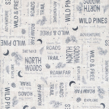 Wild Woods Lodge 59026-244 Taupe Word Toss by PDR, LLC for Wilmington Prints