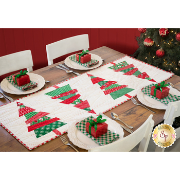  Crazy Christmas Trees Table Runner Kit - Candy Cane Lane