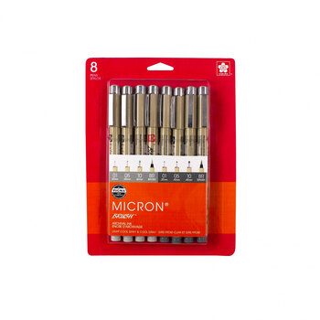 Micron Cool Gray Pen Set - 8 Sizes