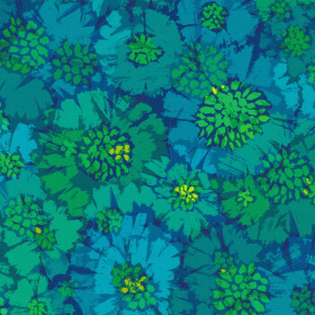 Wishwell: Color Wheel 21614-213 Teal by Wishwell for Robert Kaufman