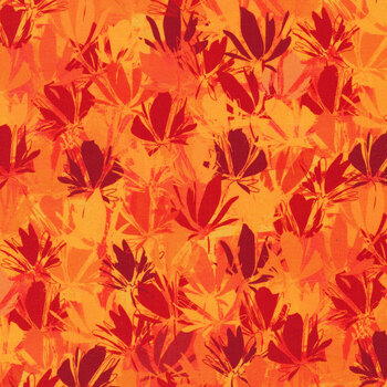 Wishwell: Color Wheel 21616-464 Tiger Lily by Wishwell for Robert Kaufman
