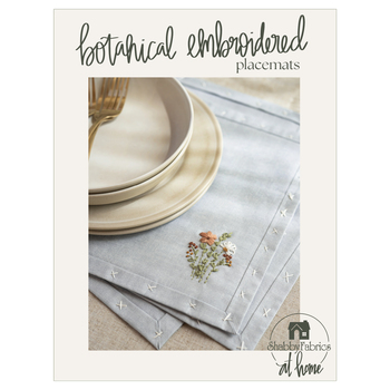 Botanical Embroidered Placemats Pattern