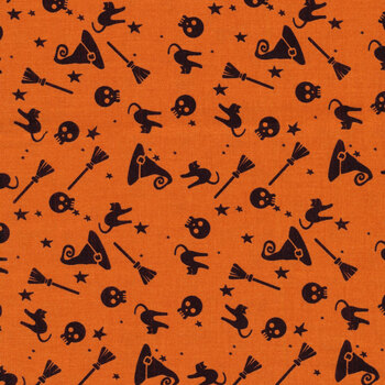 Hey Bootiful C13131-Orange by My Mind's Eye for Riley Blake Designs