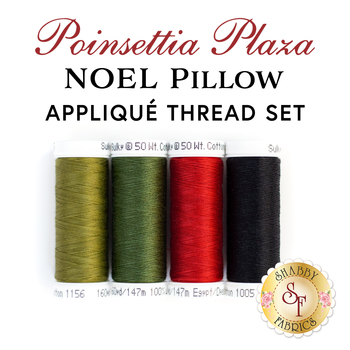 Noel Pillow - Poinsettia Plaza - Applique Thread Set