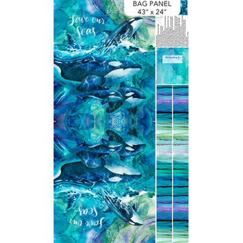 Whale Song DP24990-44 Bag Panel from Northcott Fabrics