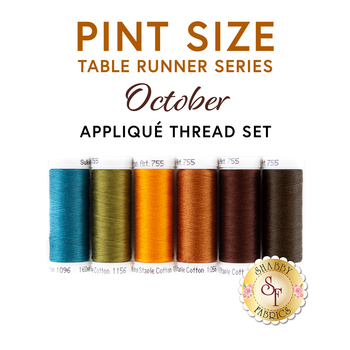 Pint Size Table Runner Series Kit - October - 6pc Thread Set