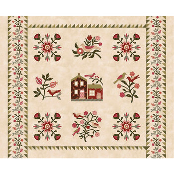 The Fox Homestead 2968P-33 Cream Panel by Buttermilk Basin from Henry Glass Fabrics