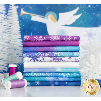 Angels on High: White Snowflakes — Homespun Quilts + Yarn