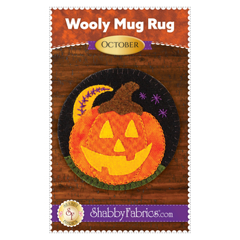 Wooly Mug Rug Series - October Pattern