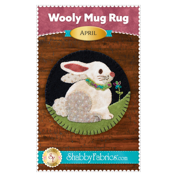 Wooly Mug Rug Series - April Pattern - PDF Download