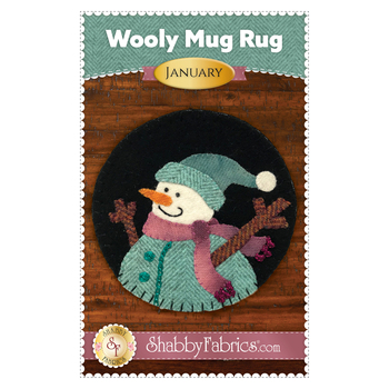 Wooly Mug Rug Series - January Pattern - PDF Download