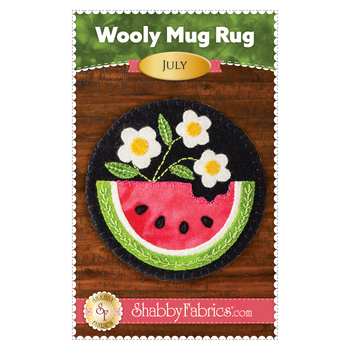 Wooly Mug Rug Series - July Pattern - PDF Download