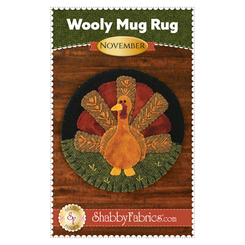 Wooly Mug Rug Series - November Pattern - PDF Download