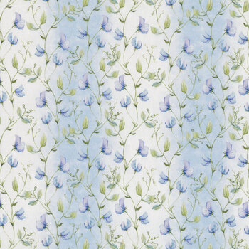 Periwinkle Spring 8PS-1 Sweet Peas from In the Beginning Fabrics