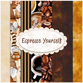 Espresso Yourself  Yardage by Timeless Treasures Fabrics