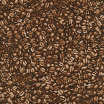 Espresso Yourself C8958 Packed Coffee Beans by Timeless Treasures Fabrics