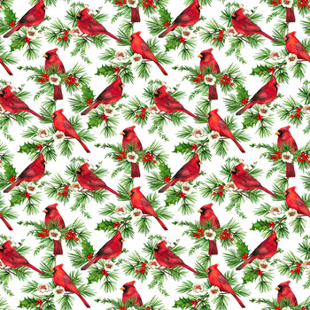 Cardinal Christmas 25481-10 from Northcott Fabrics