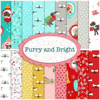 Furry and Bright  18 FQ Set by Andover Fabrics
