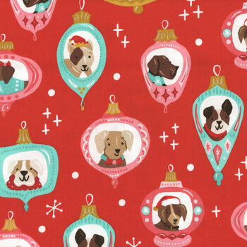 Furry and Bright A-584-R Red by Andover Fabrics