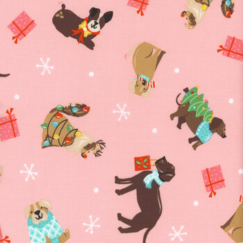Furry and Bright A-585-E Pink by Andover Fabrics