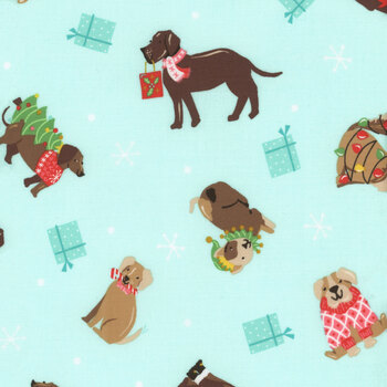 Furry and Bright A-585-T Teal by Andover Fabrics