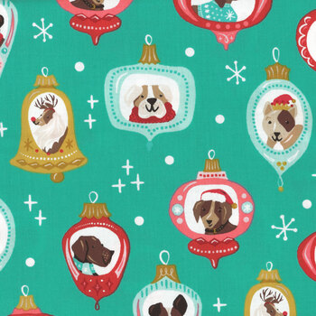 Furry and Bright A-584-T Teal by Andover Fabrics
