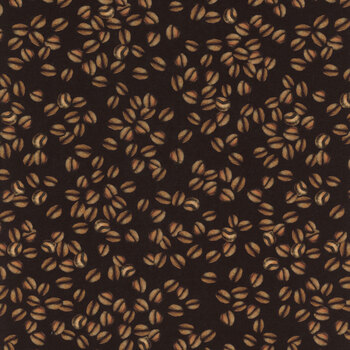 For The Love Of Coffee 14160-12 Black by Nicole Decamp for Benartex